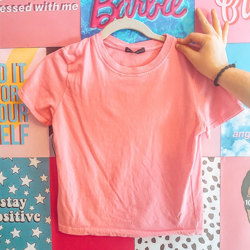 Pink brandy Melville tshirt NWT